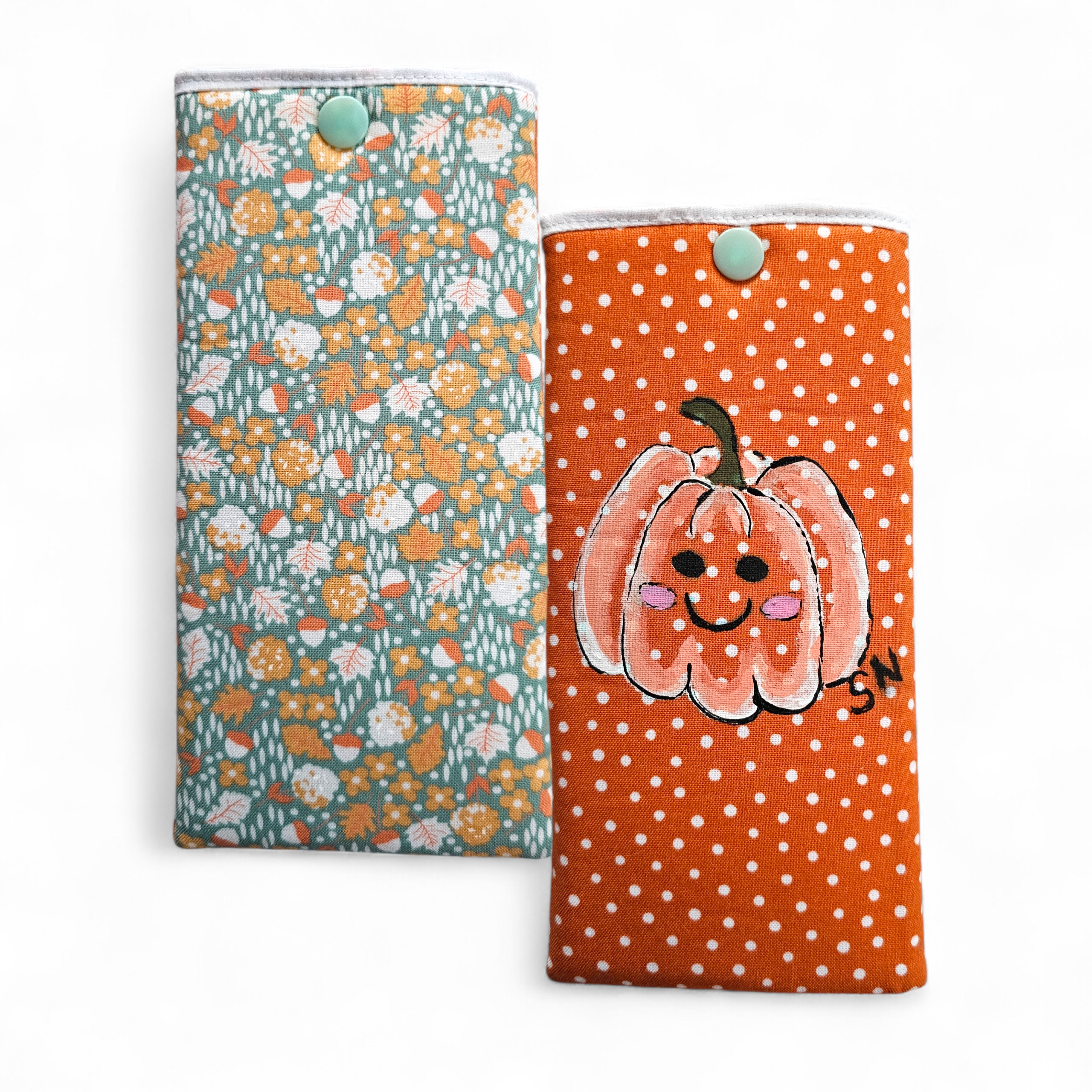 Hand Painted Padded Eyeglass Case