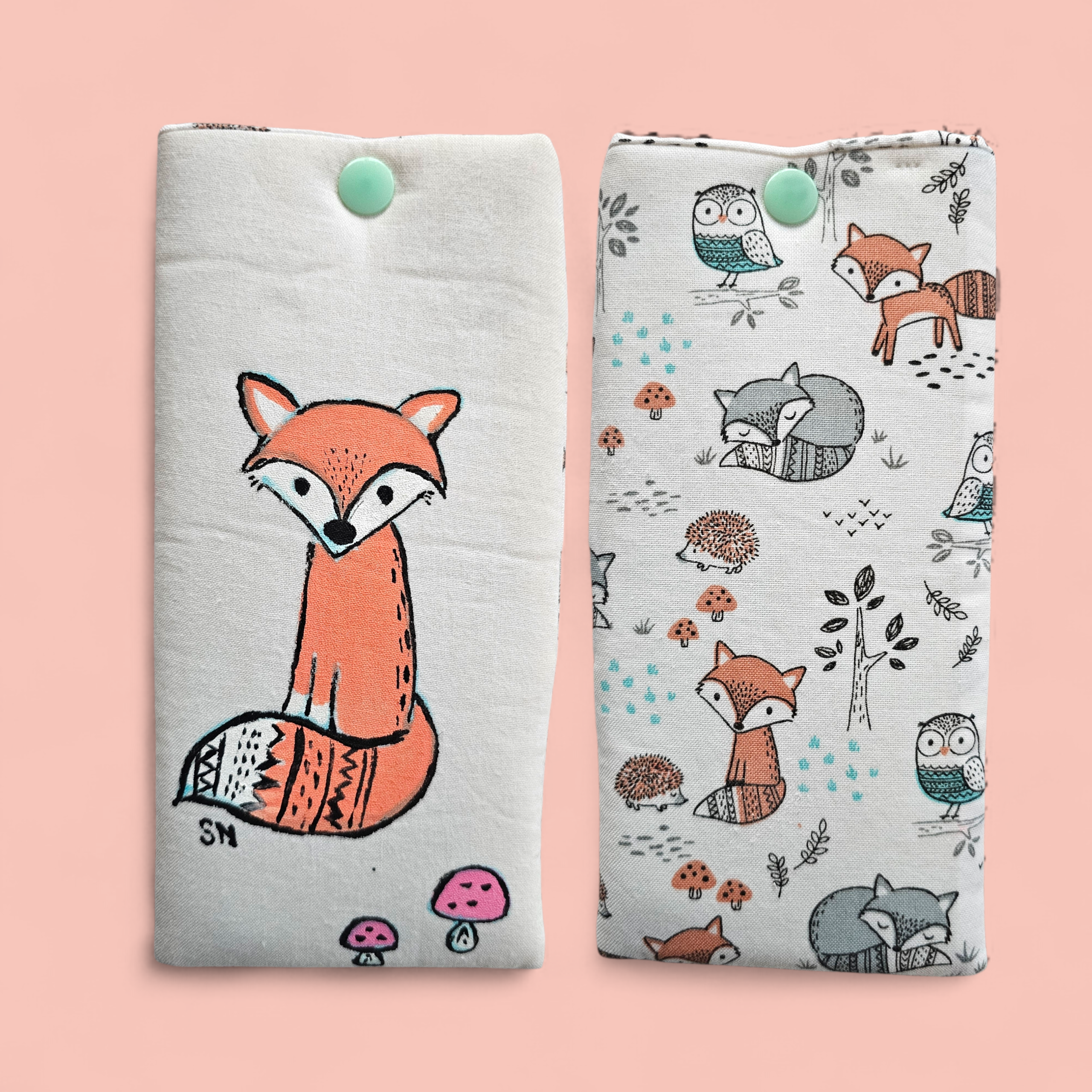 Hand Painted Padded Eyeglass Case