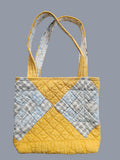 Vintage Quilted Tote Bag w/Hens