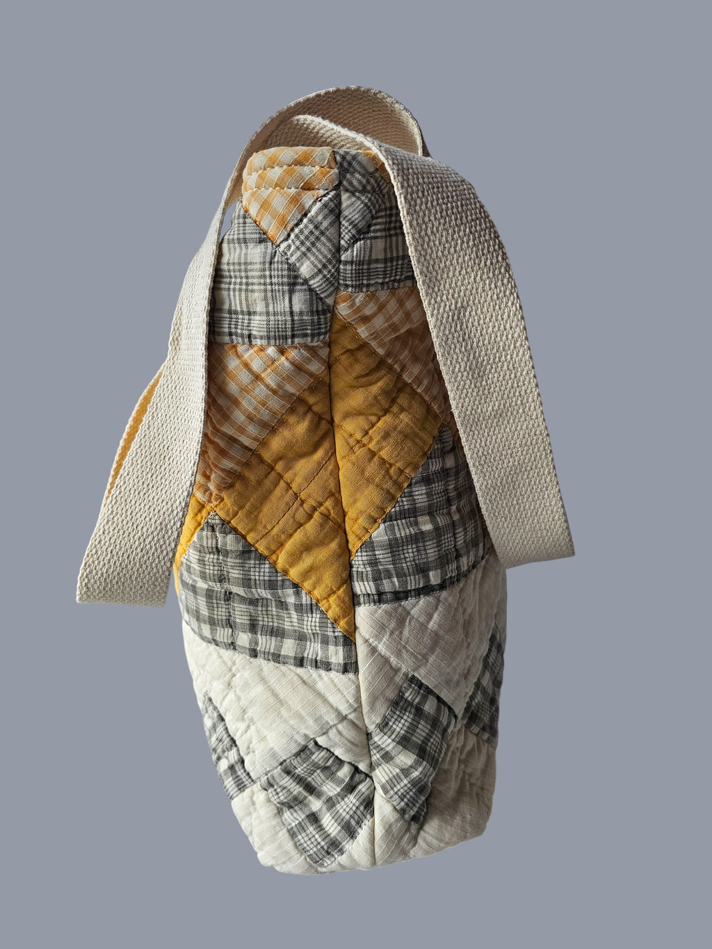 Vintage Quilted Tote Bag