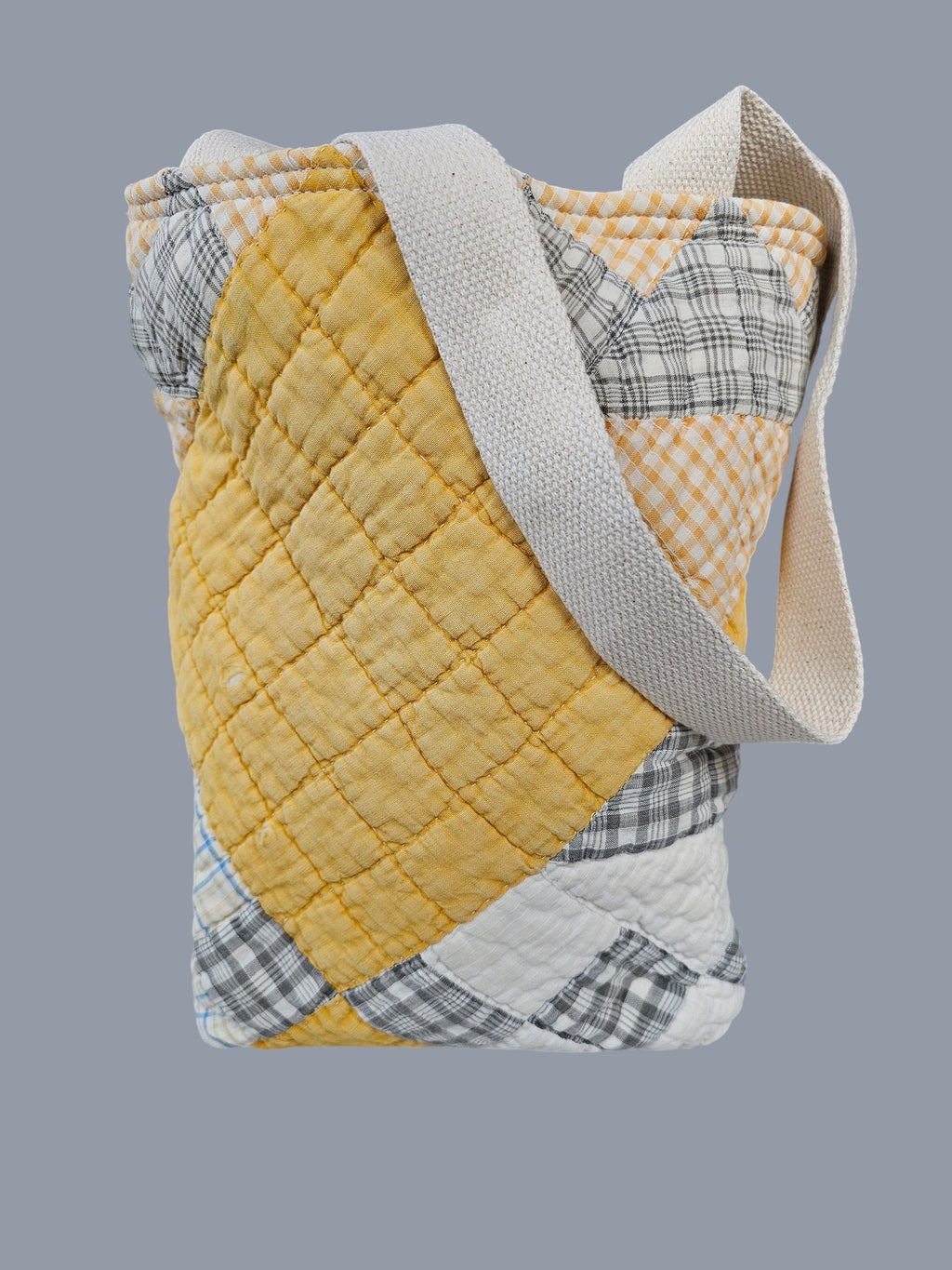 Vintage Quilted Tote Bag