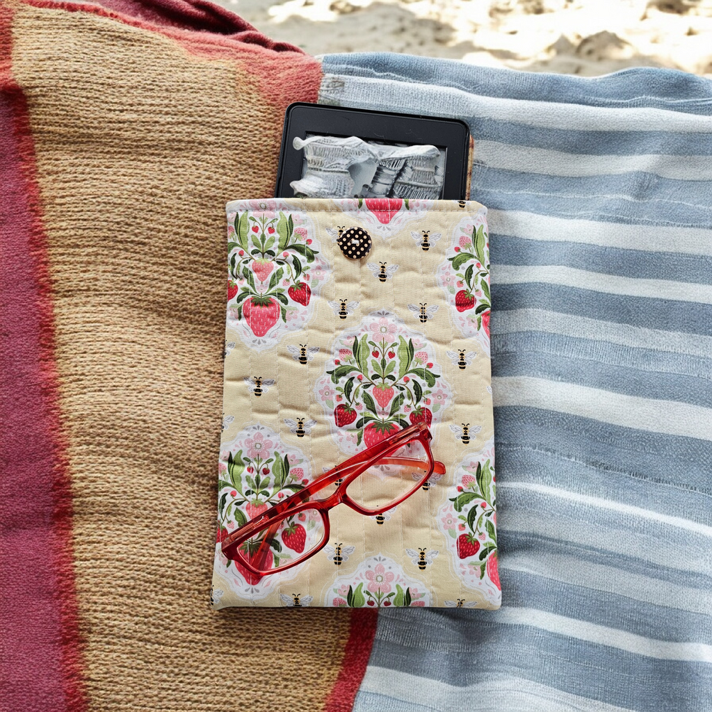 Quilted Book/e-Reader Sleeve - Medium