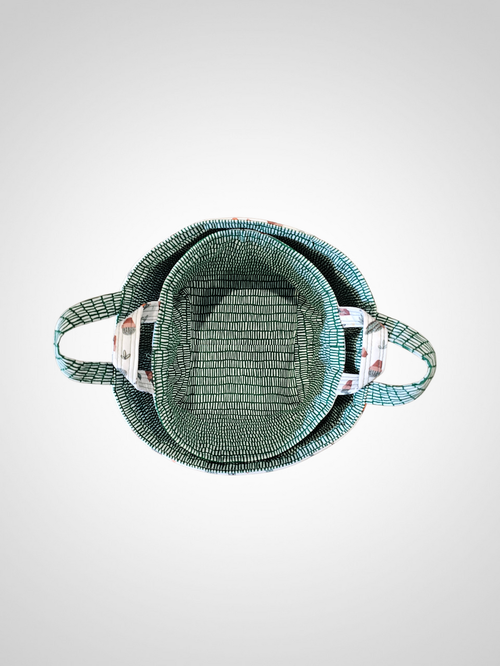 Lagom Nesting Storage Basket Set – Handmade Fabric Organizers