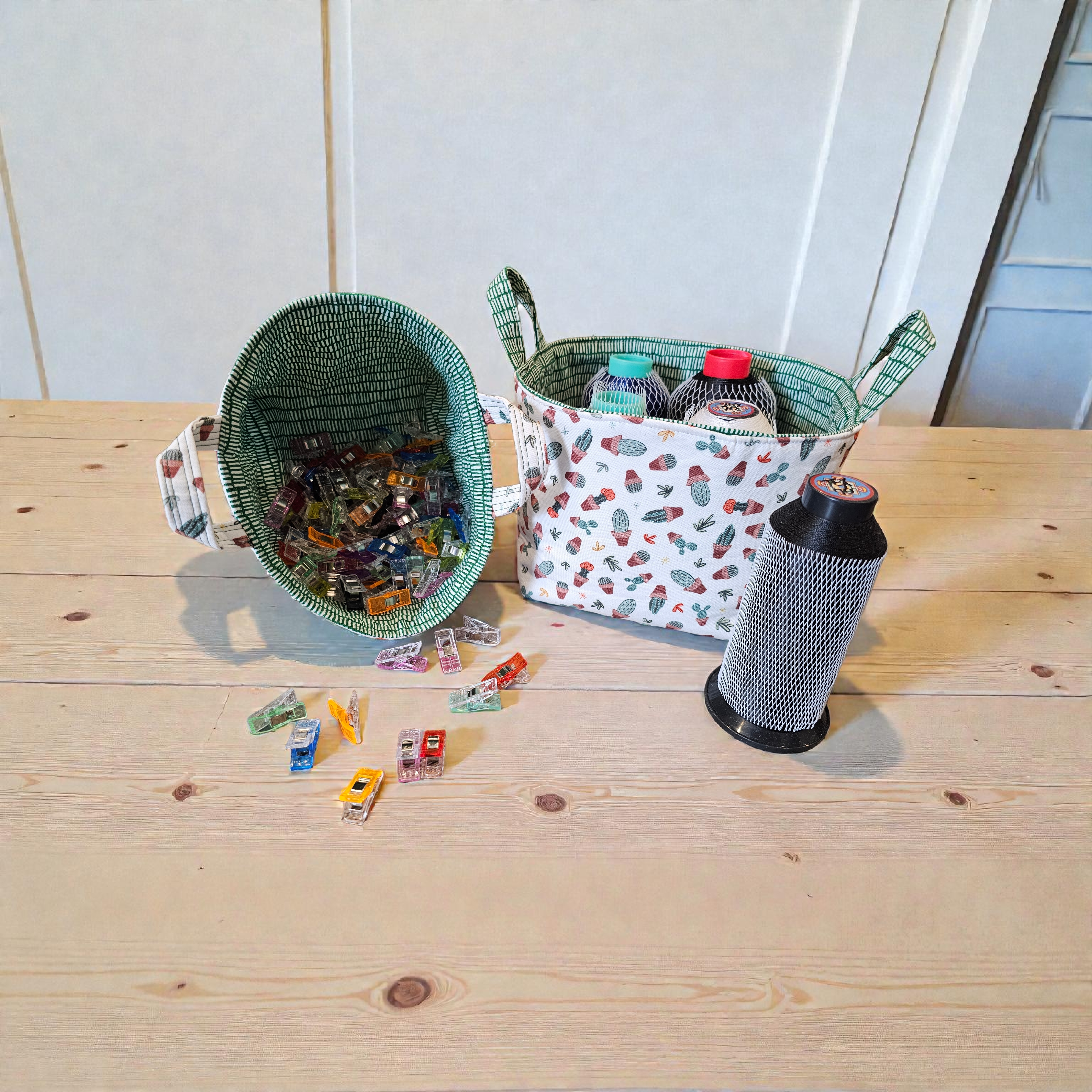 Lagom Nesting Storage Basket Set – Handmade Fabric Organizers