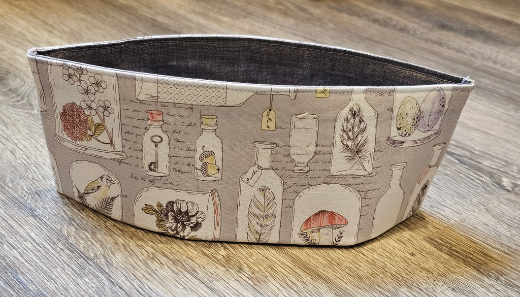 Reversible and Collapsible Cotton Fabric Baskets