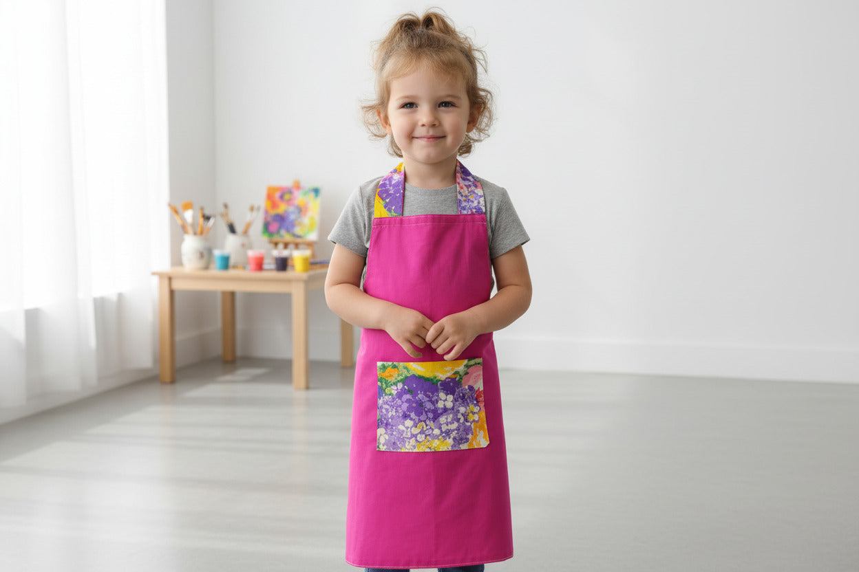 Reversible crossback aprons