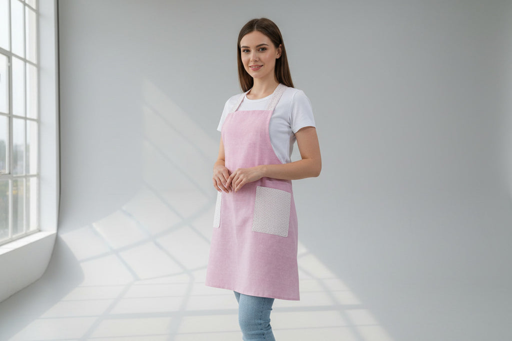 Reversible crossback aprons
