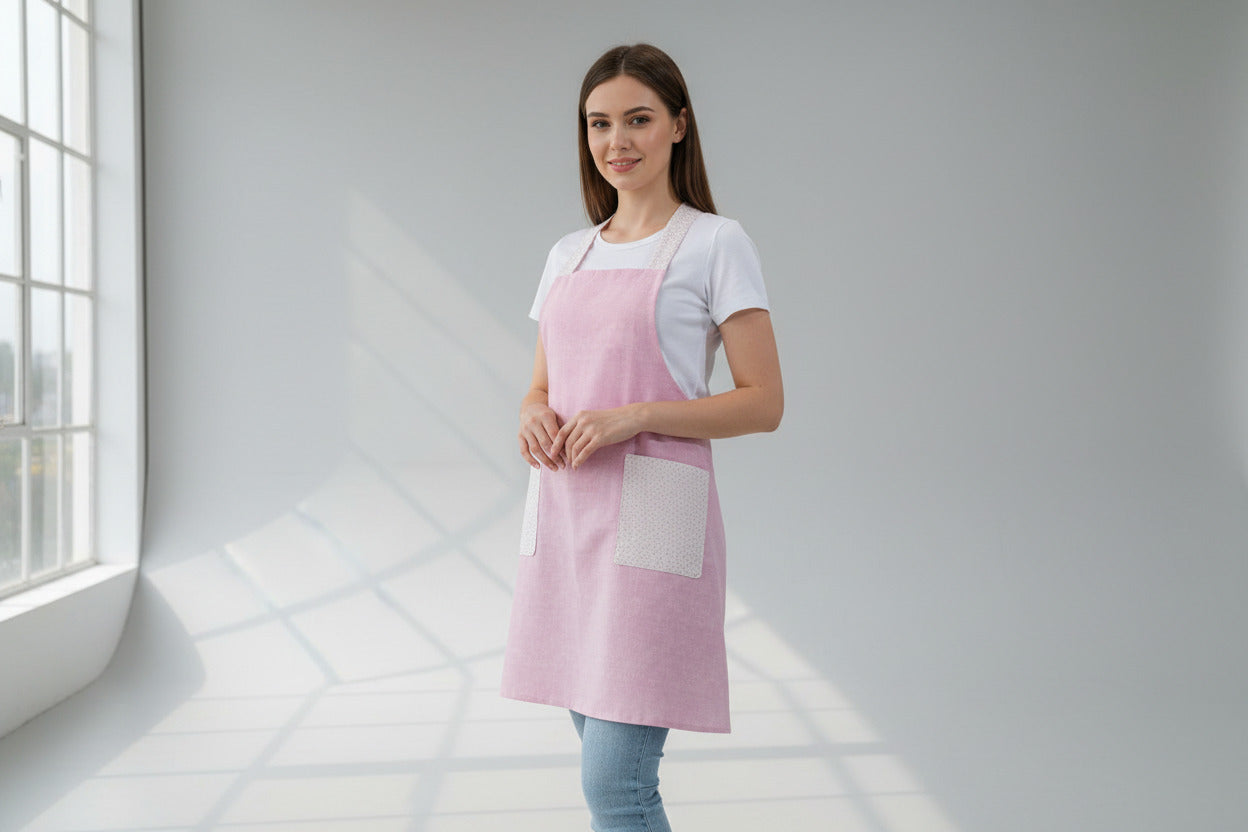 Reversible crossback aprons