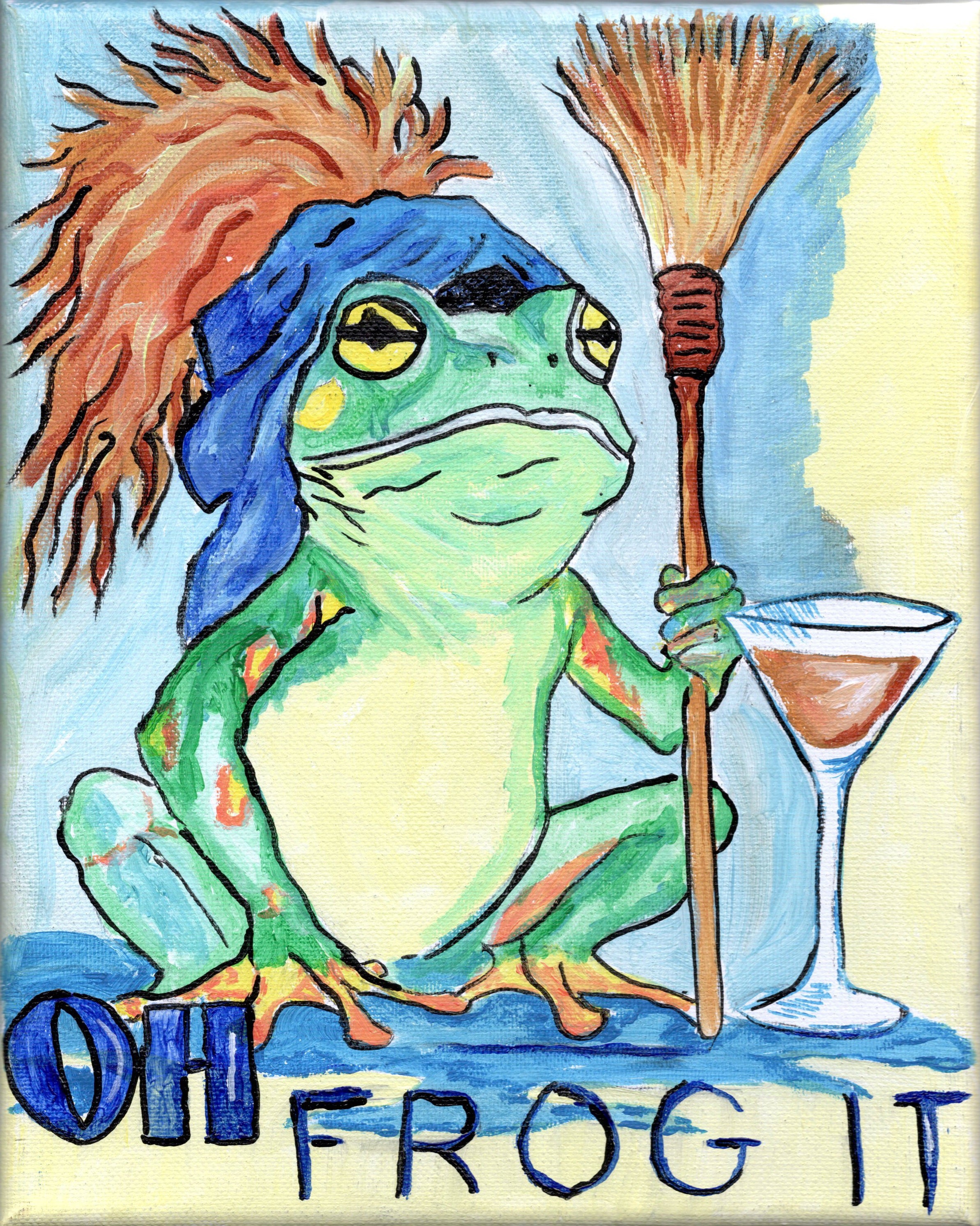 Unique art including oil paintings, poster prints & stickers