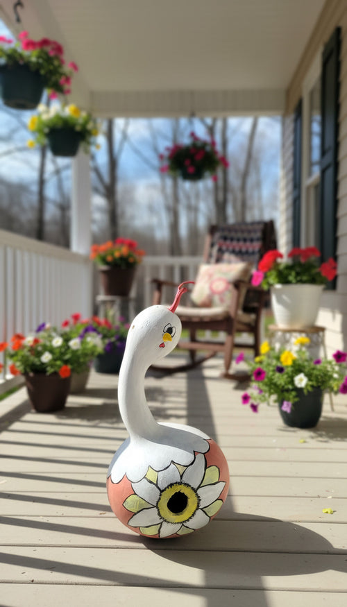 Birdhouse Gourds (with clay additions)