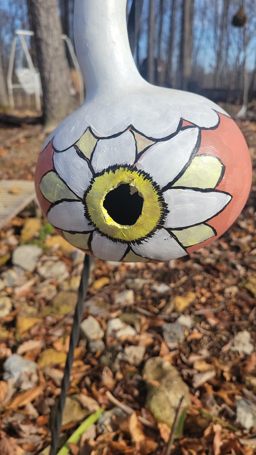 Birdhouse Gourds (with clay additions)