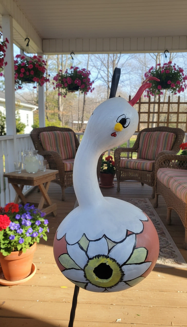 Birdhouse Gourds (with clay additions)