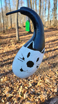Birdhouse gourd - white cat (Damaged)