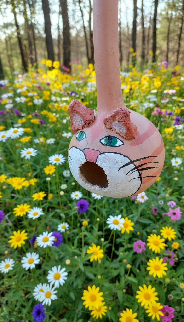 Birdhouse Gourds (with clay additions)