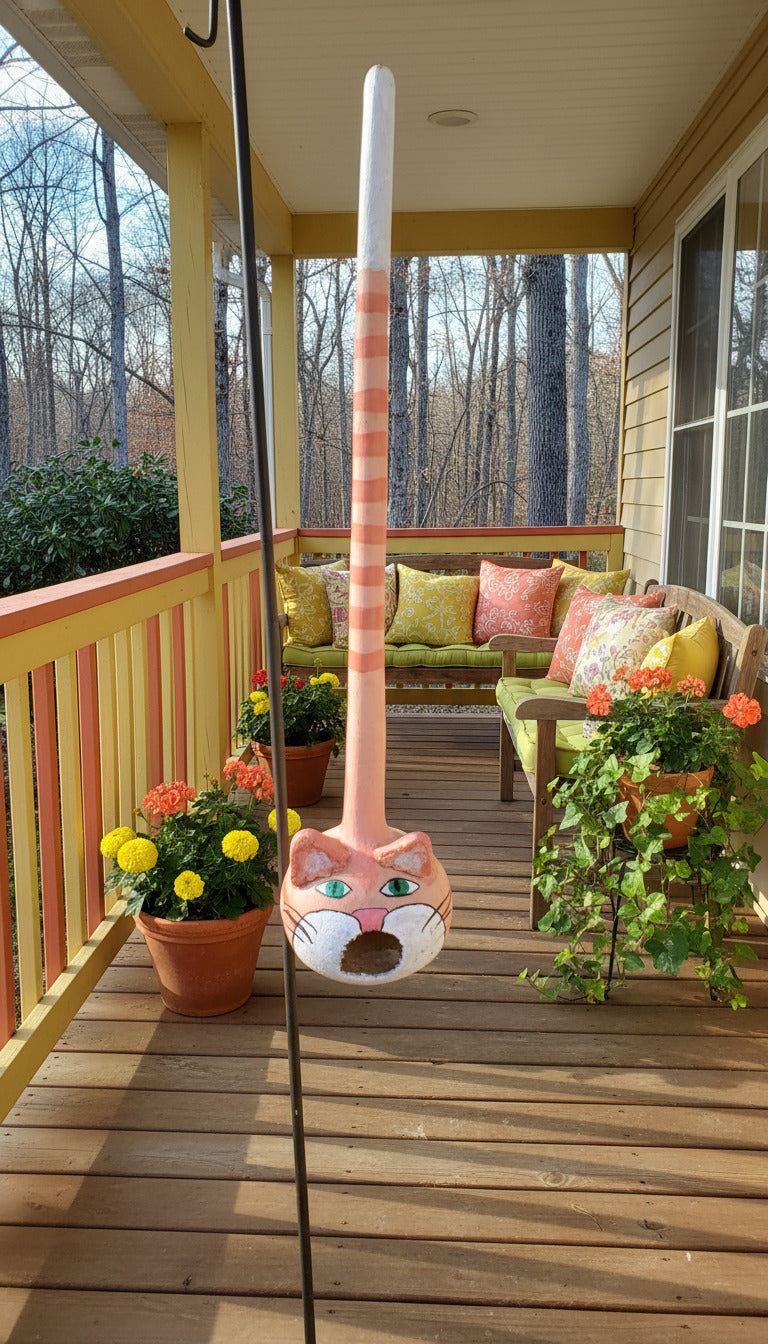 Birdhouse Gourds (with clay additions)