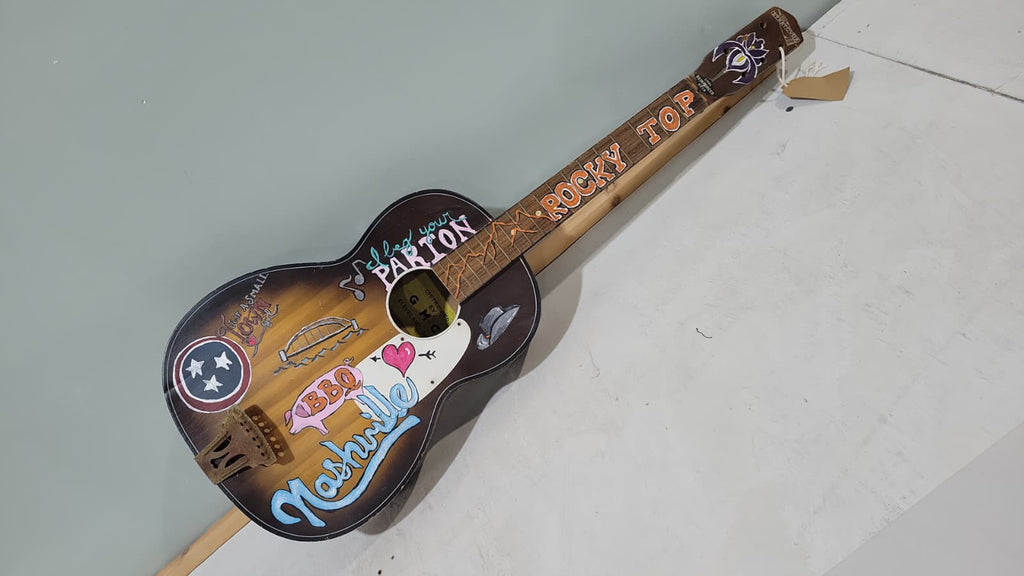 Hand Painted Guitar