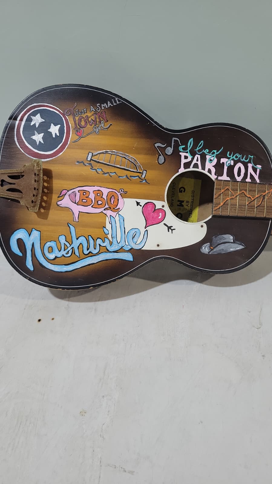 Hand Painted Guitar