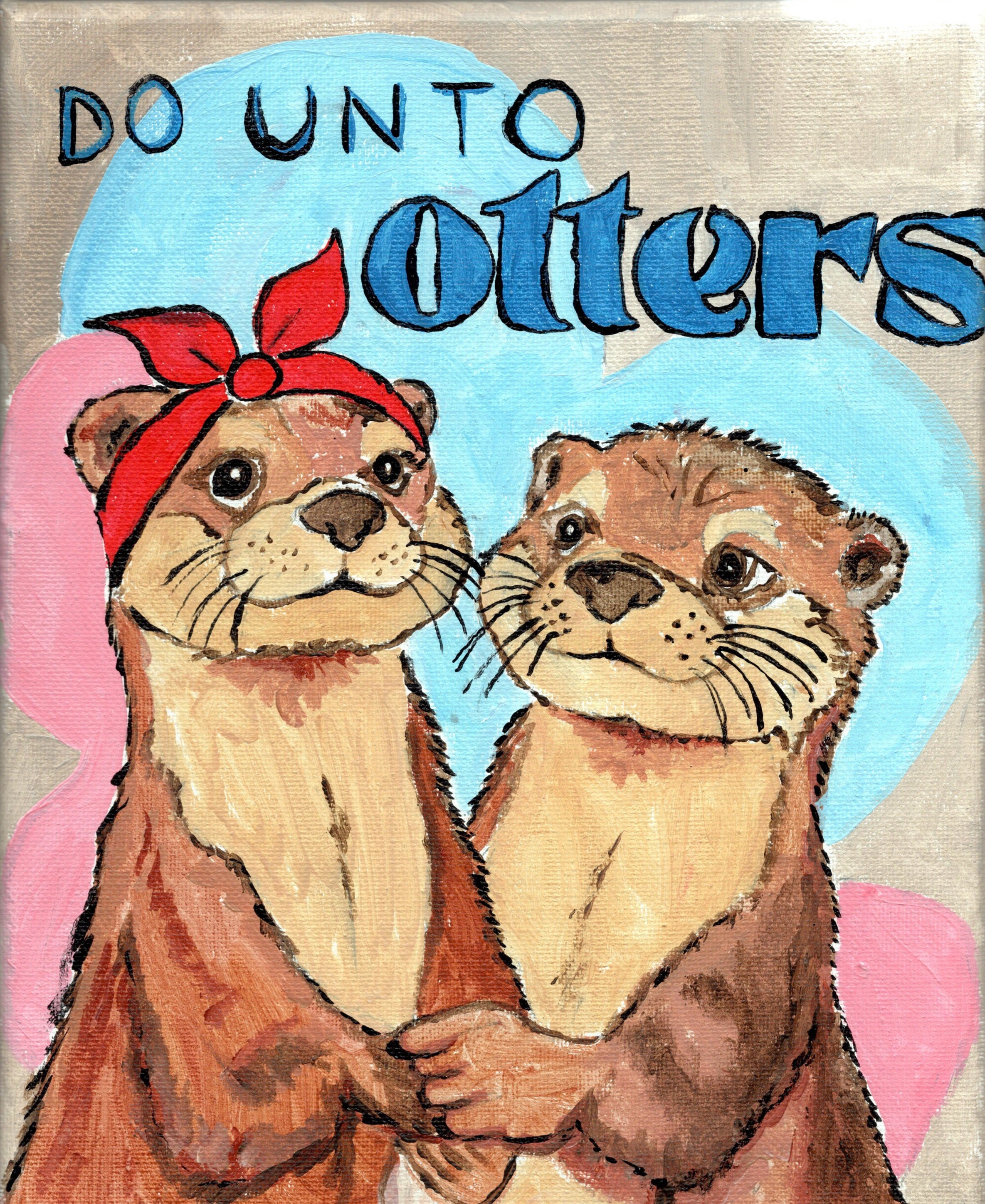 Unique art including oil paintings, poster prints & stickers