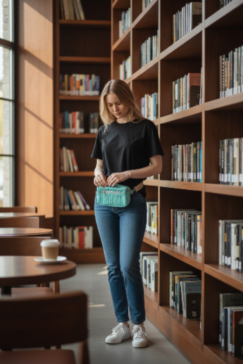 Vintage Quilted Crossbody Sling Bag